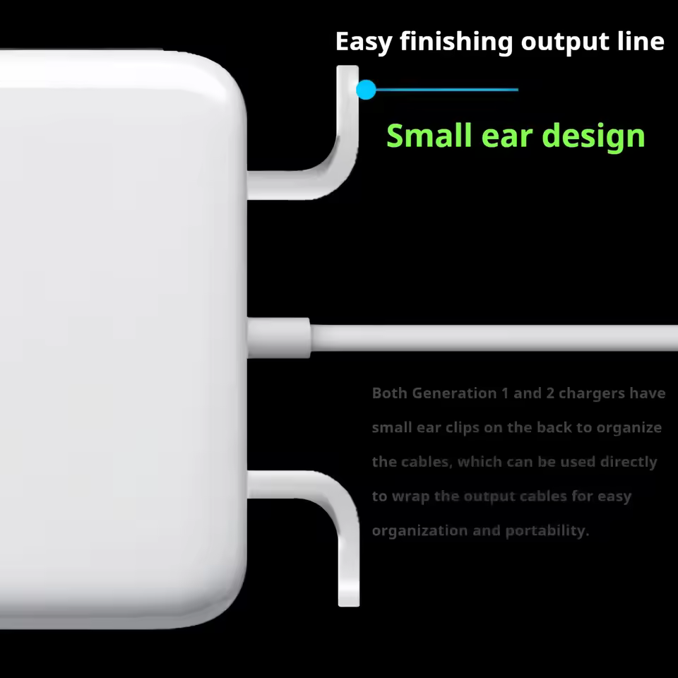 MacBook Air 11" 13" A1465 A1466 A1436 MD223 MD224 노트북 전원 어댑터 충전기용 BINGO 새 45W Magsafe2-T 충전기(14.85V-3.05A) 썸네일