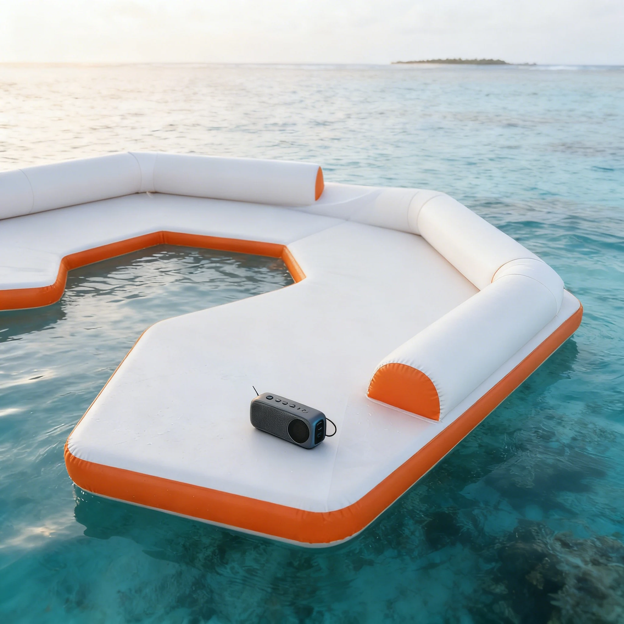 Inflatable Floating Dock Platform Water Floating Inflatable Dock for Beach Lake Pool Stable Drop Stitch Water Sports Gear