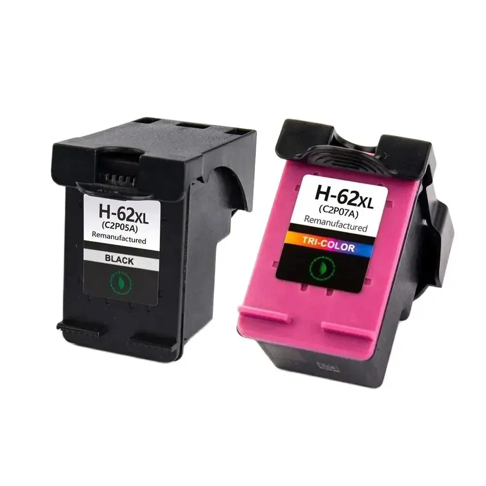 62XL 62 XL Premium Color Remanufactured Ink Cartridge For HP62XL For HP62 For HP ENVY 5640 Officejet 5740 Printer