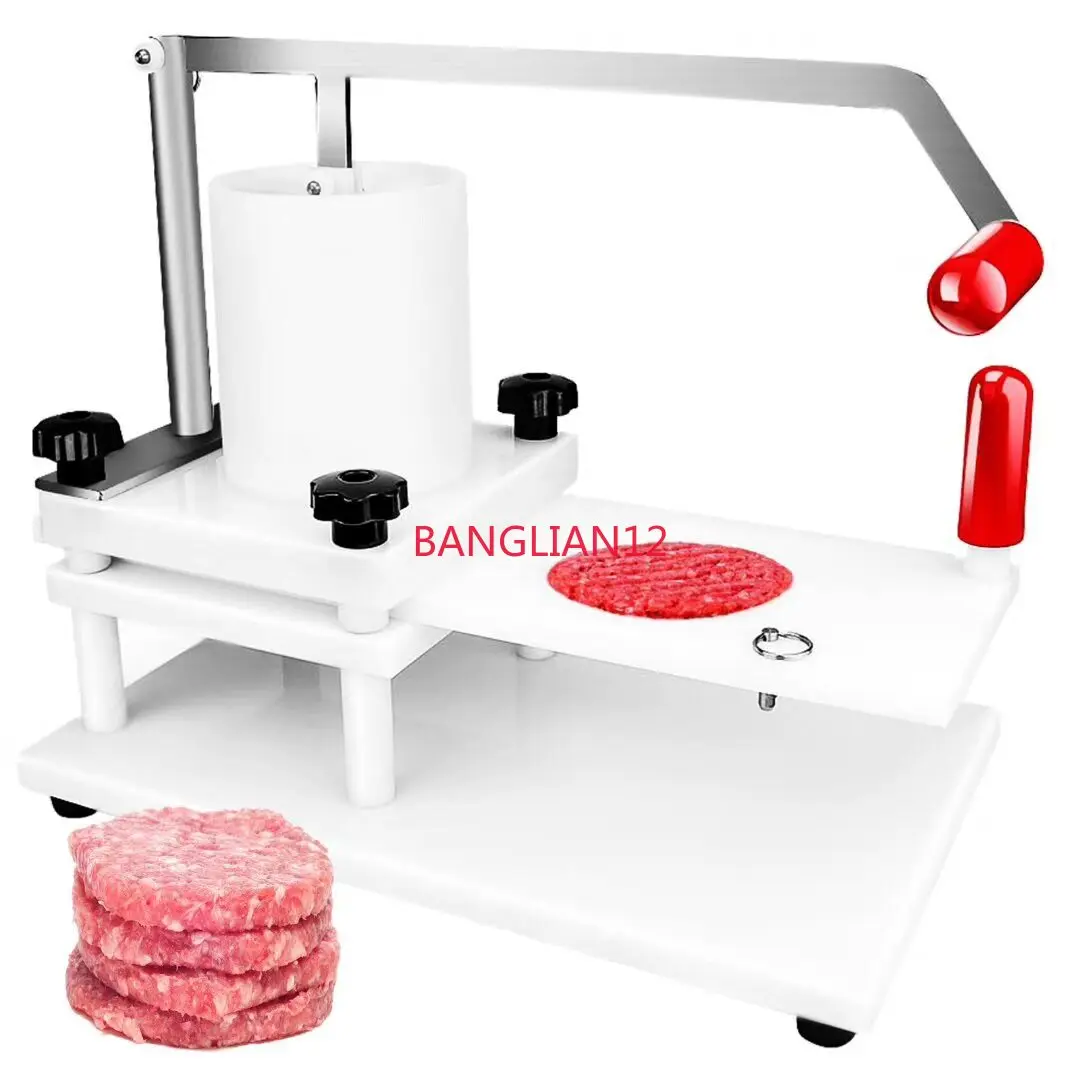 

New plastic burger forming machine, hand-pressed PE meat patty making machine