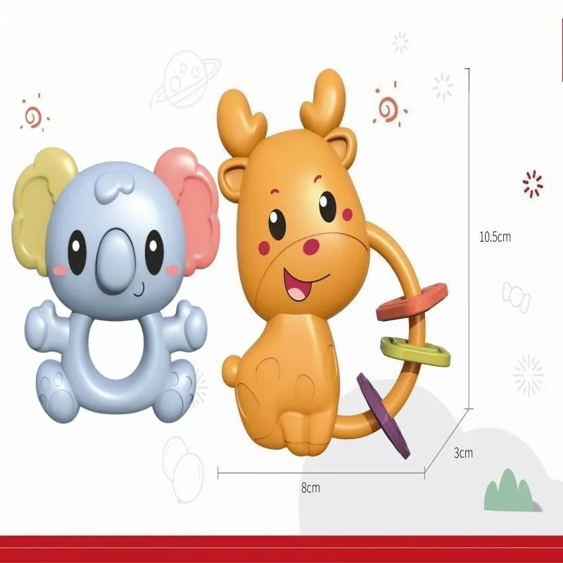 Juguetes coctelera para bebé, rompecabezas moribable, campanas calmantes para cama, ejercicio de educación temprana, materiales respetuosos con el medio ambiente