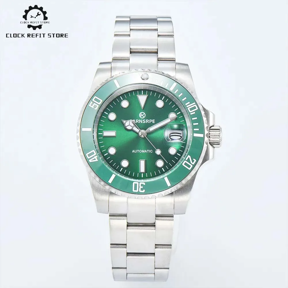 

Green Dial Ceramic Bezel NH35 Automatic Watch 100 Meter Waterproof Sapphire Glass Men's Casual Fashion Mechanical Watch