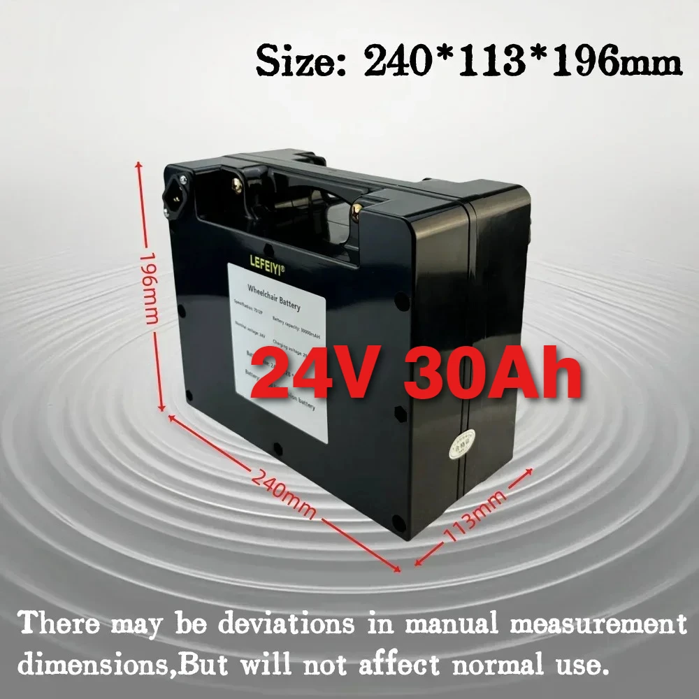 

24V 30Ah Special battery for electric wheelchair 24v 30000mAh 18650 Lithium-ion battery pack with 29.4V 2A charger