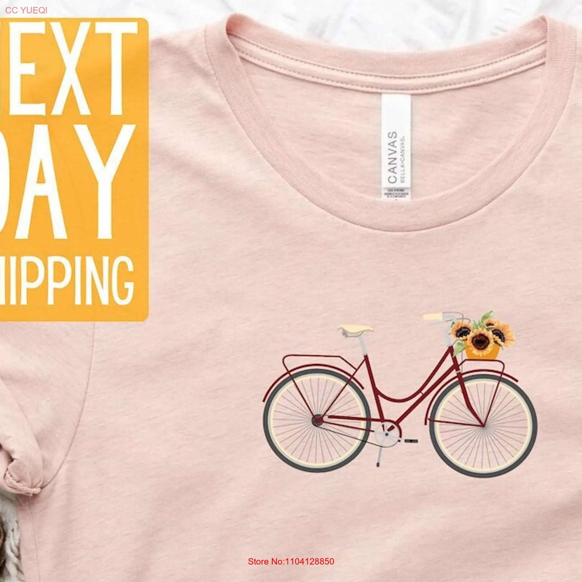 

Футболка женская с длинным или коротким рукавом, милая винтажная стильная рубашка для езды на велосипеде, в стиле ретро, для любителей природы