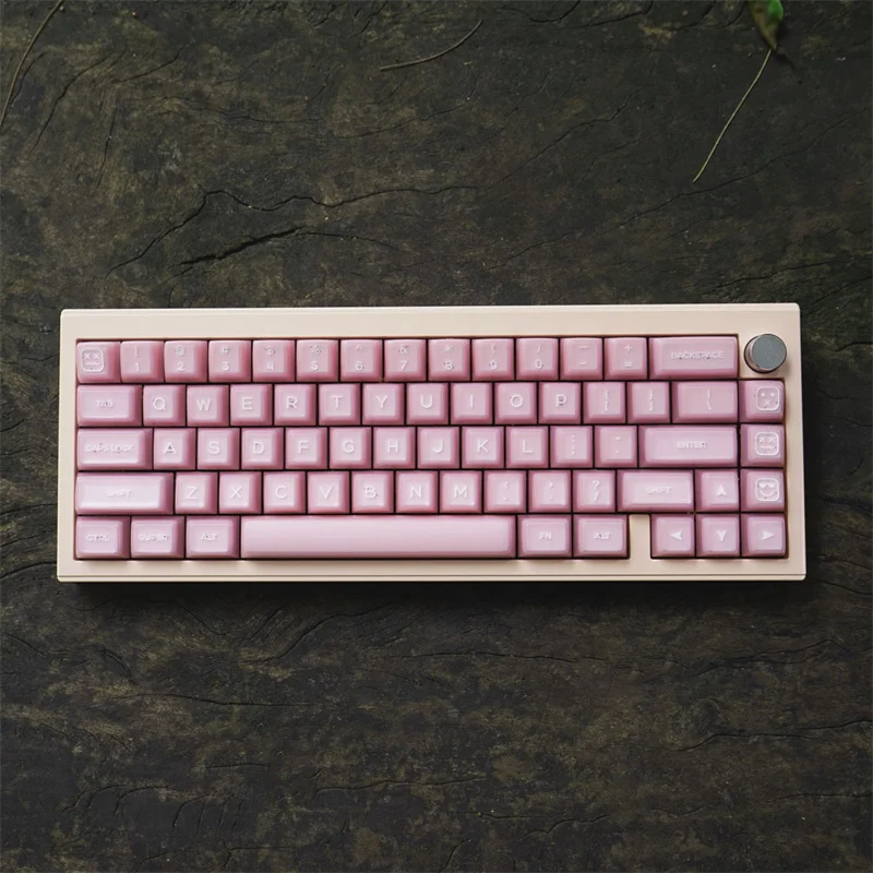 SA Profile Minimalist White Pink Jade ABS Keycap Gamer Mechanical Keyboard Two-Color Injection Molding Process 144 Key Mx Switch