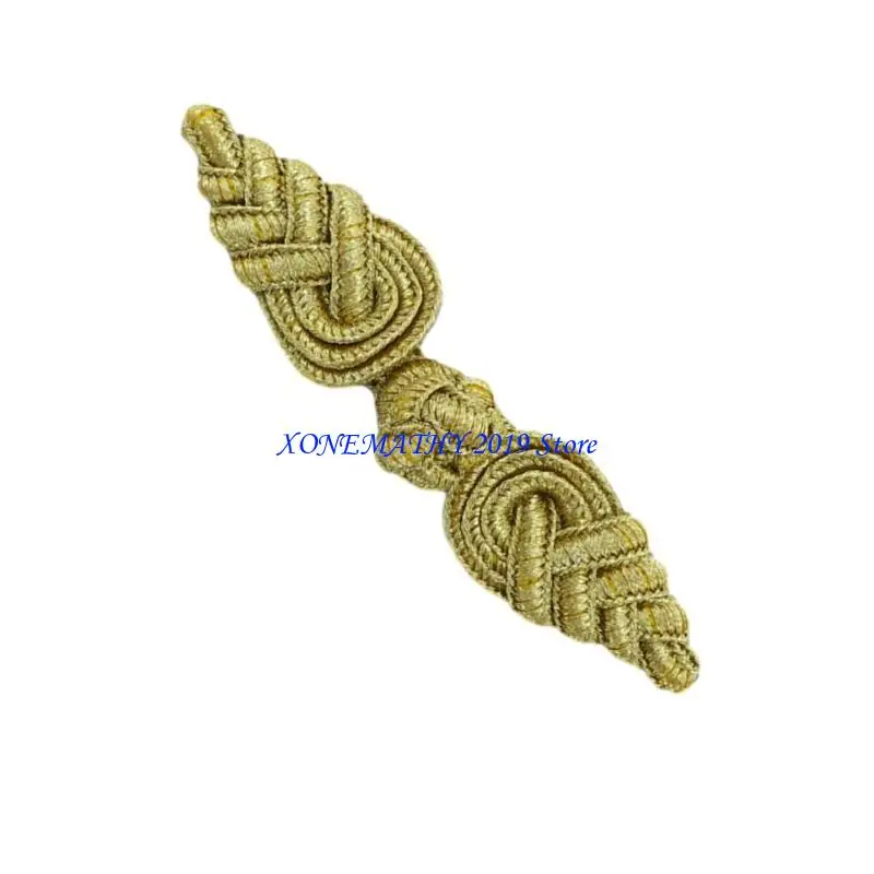 

F42F Cheongsam Buttons Chinese Pipa Knot Closure Button for DIY Craft Sewing Cardigan