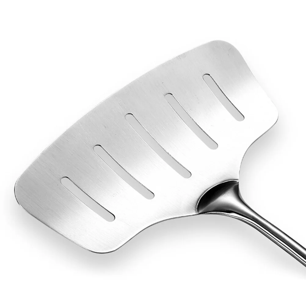 

Widen Stainless Steel Fried Fish Spatula Slotted Turner Non-Slip Handle Kitchen Pizza Steak Shovel Fried Fish Spatula