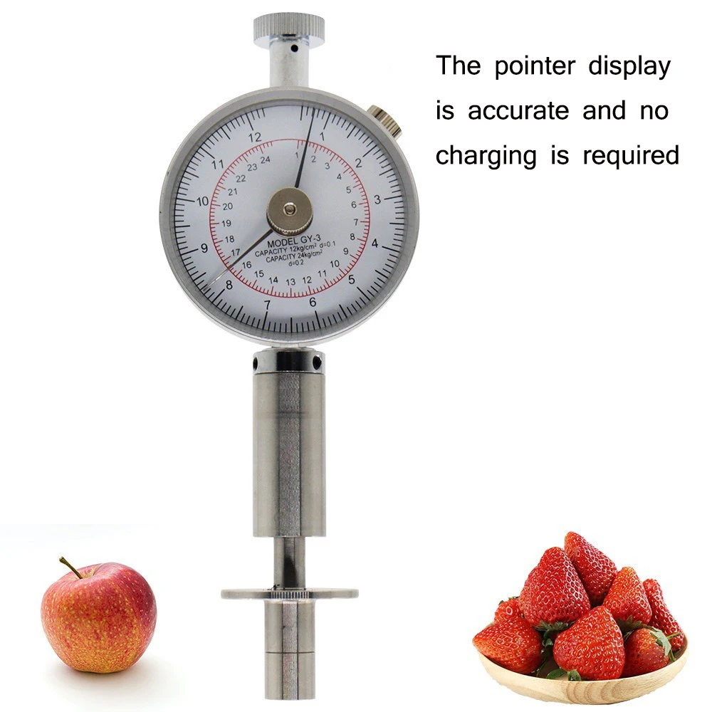 GY-3 Vegetable Maturity Analysis Tester Fruit Hardness Tester Sclerometer for Apples Pears Grapes Oranges