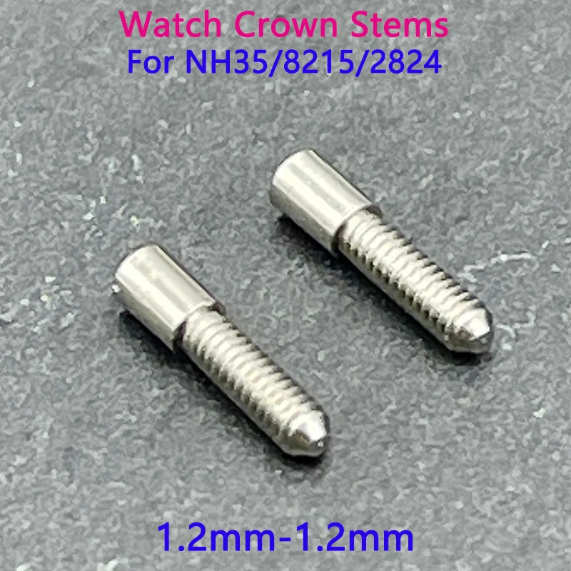 1.2mm to 1.2mm Watch Winding Stem Connector Adapter Changer Stem Extenders Fits 8215 2824 NH35 NH36 Movement for Watchmakers
