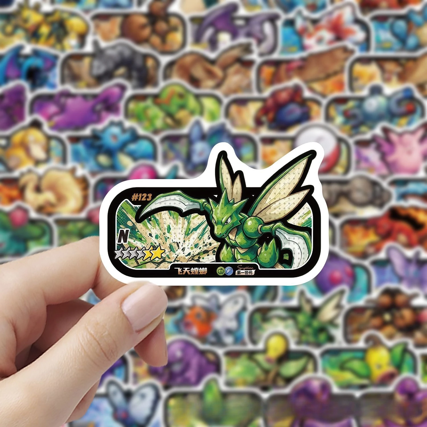 80 Stück Anime Pokemon Cartoon-Aufkleber Coole Pikachu-Dekorationsaufkleber Graffiti-Sticker DIY Spielzeug Belohnungssammlung Geschenk – Detail 8