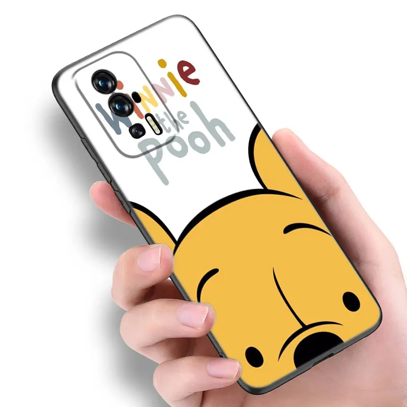 Honey The Pooh Phone Case For Xiaomi Redmi Note  5 6 7 K40 K60 Pro 7A 8A 9A 9C 9i 9T 10A 10C 12C A1 A2 + 4G Black Silicone Cover