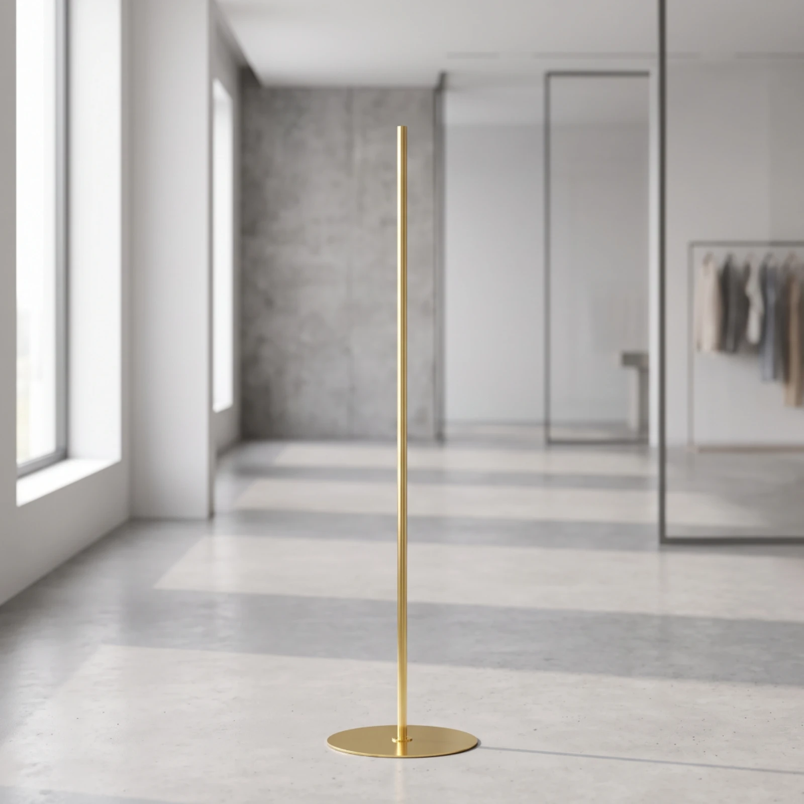 Clothing Display Stand Sturdy Retail Stand with Round Base Fixture Minimalist Polished for Boutiques, Window Displays, Showrooms