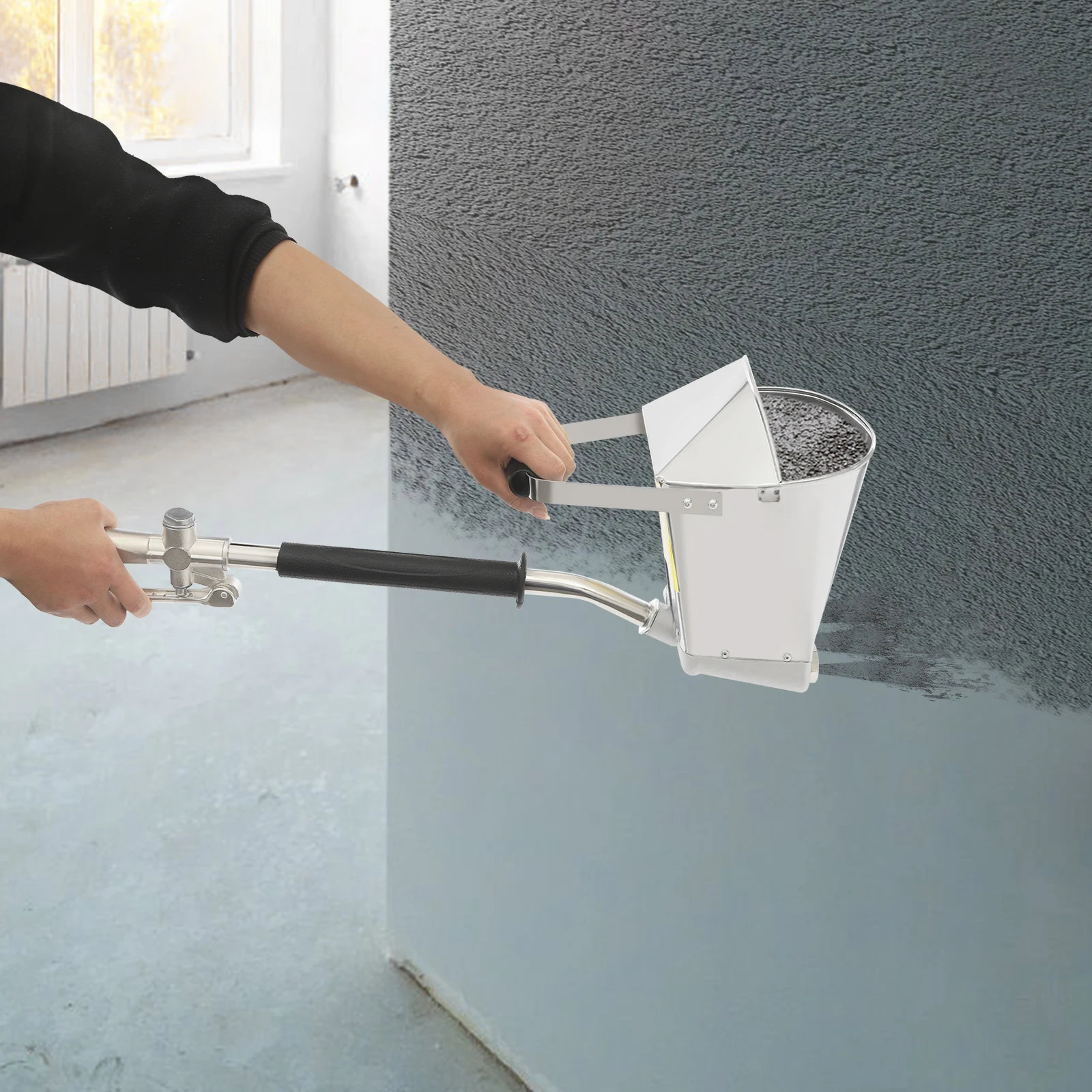 

Jet Cement Stucco Sprayer Gun Plaster Mortar Automatic Air Panting Tool for Wall, Multifunctional Nozzle, Detachable Design