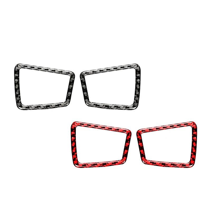 

2PCS For Ford Explorer Carbon Fiber Auto Interior Instrument Panel Frame Air Outlet Dash Vent Modification Decoration Sticker