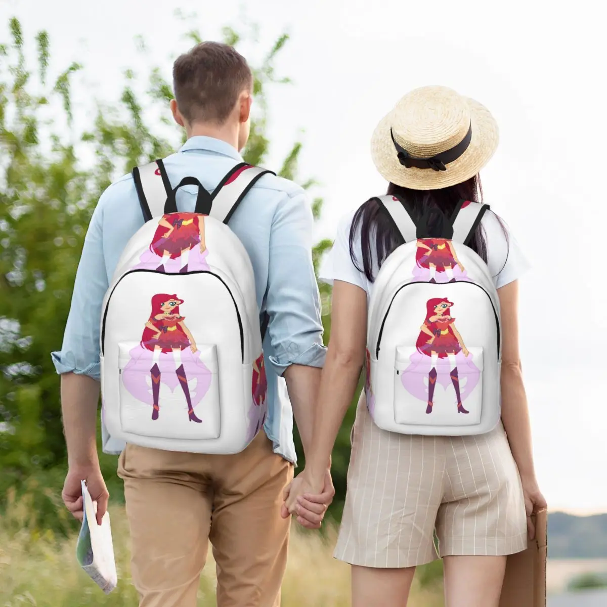 

Lolirock Princess OC Backpack Student BookBag Children School Bag Laptop Shoulder Bags for Men Women