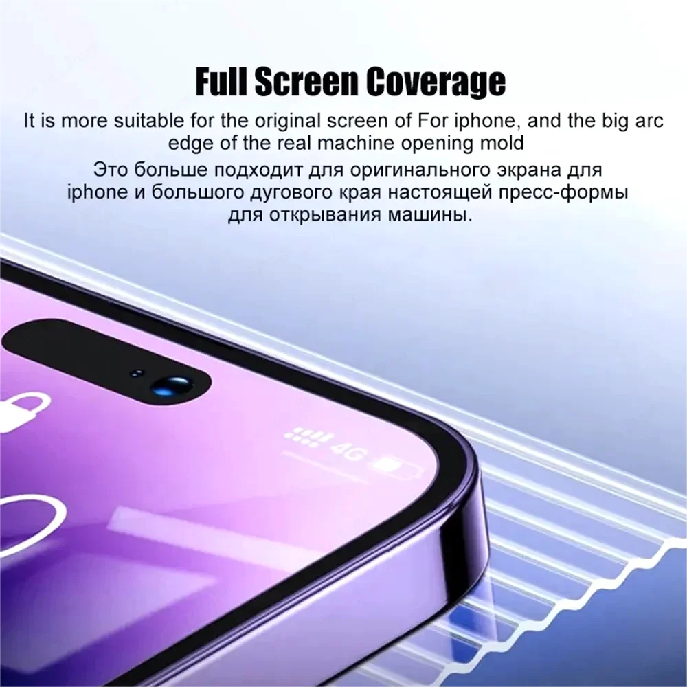 1-2PCS 8K Dust Free Glass For Xiaomi 14T 14 13 12T Pro HD Oleophobic Coating Screen Protector Easy Installation Protective Glass