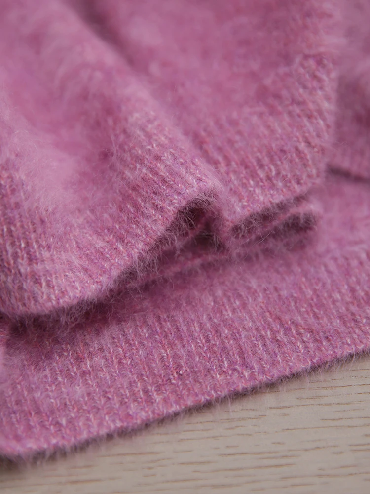  Qing Ya i Thiened round Ne Knitted Sweater Women's Loose Fit Camere Pullover Autumn Winter New Sle Korean Version