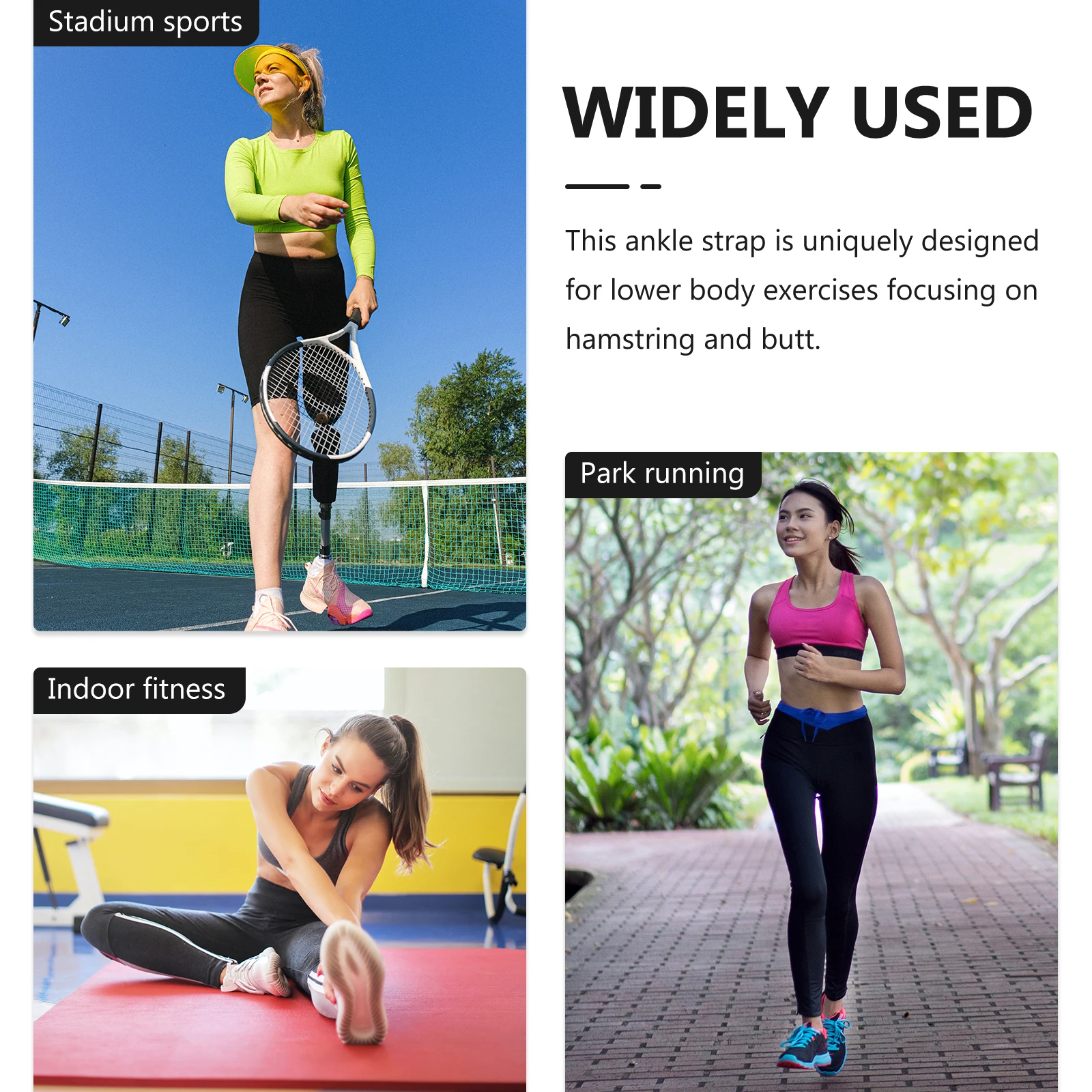 

Ankle Straps Fitness Support Braces Gym Workout Shin Calf Training PP SBR Material Ankle Cuffs Buckle