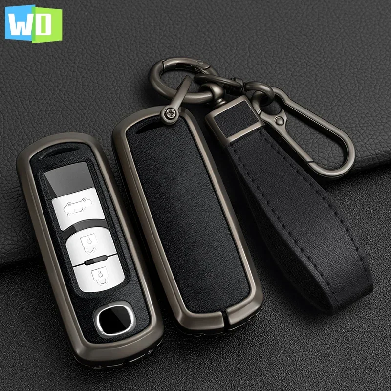 

Zinc Alloy + PU Leather Car Key Case Full Cover For Mazda Atenza Axela 2 3 6 Demio CX-5 CX5 CX-3 CX7 CX-9 CX30 2018 2019 2020