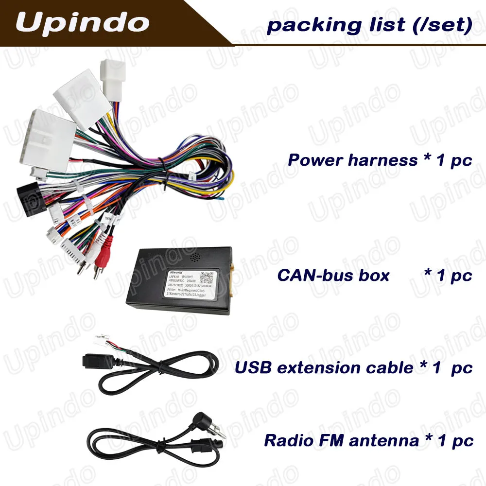 Arnés de cableado de radio Android con CAN-Bus Plug & Play OEM apto para Renault Megane 4 (IV) adaptador estéreo de coche de última gama