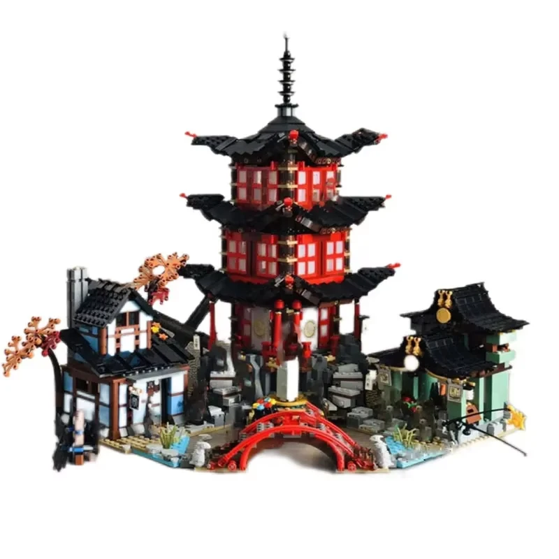 New 2028PCS Temple Building Blocks Building Blocks Set Model Kids Toys Christmas Gift Birthday Gifts