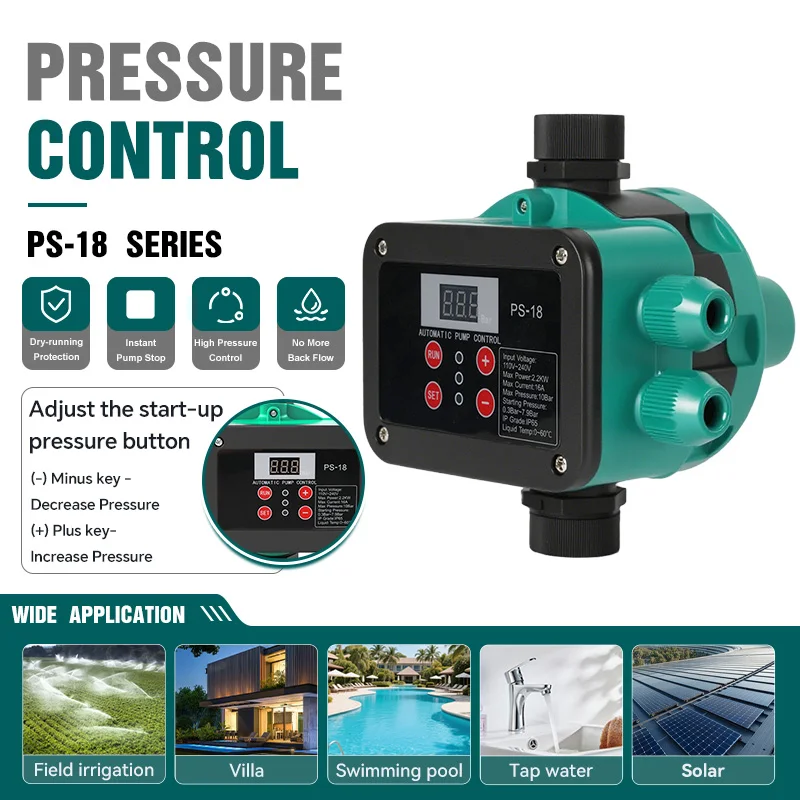 Pompe Eau  Low Price Easy to Use Pump Quick Response Smart Maximum Working Pressure Stable Performance Controller Water Pump