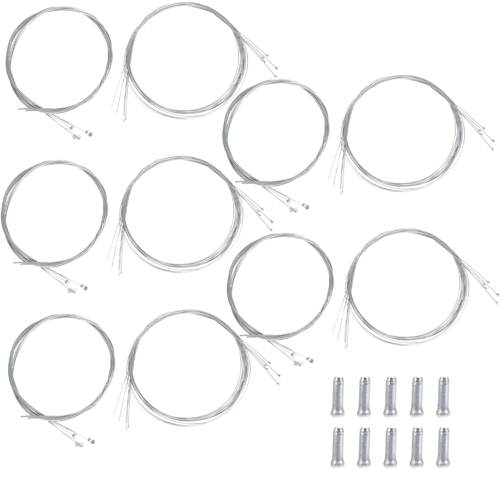 

5 set Brake Wire Replacement Kit Galvanized Aluminum For Mountain Road Folding Cable For Road Bike Bike Accessories