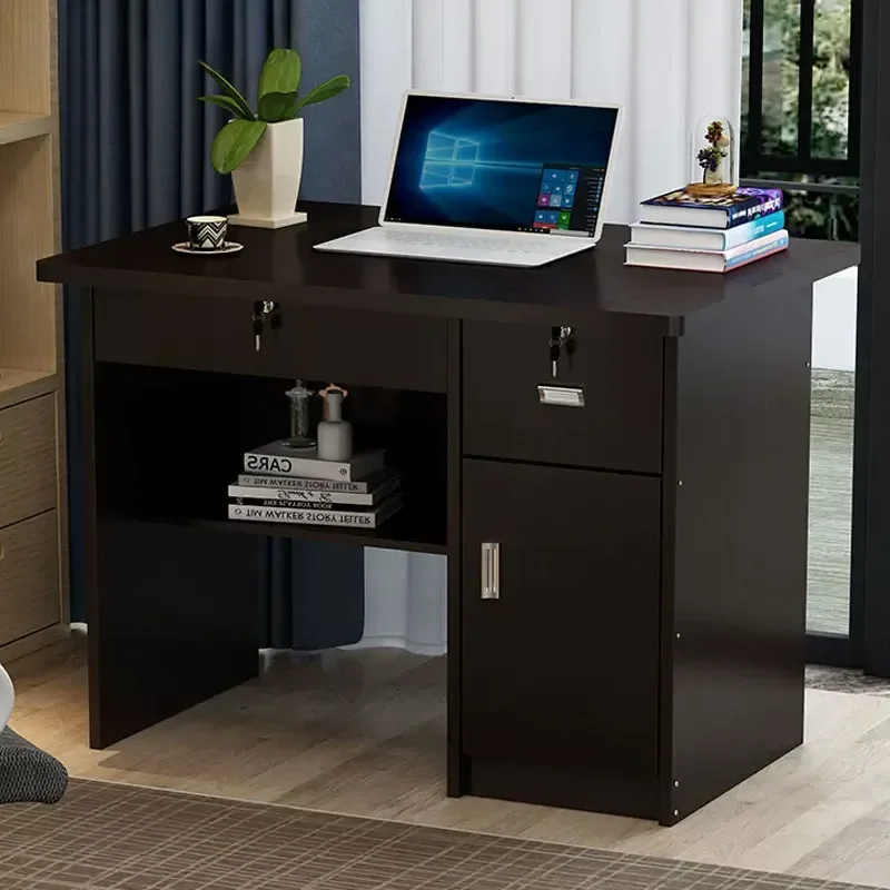 Space Saving Storage Office Desk Luxury Computer Minimalist Crafts Office Desk Executive Reception  Hotel Furnitu