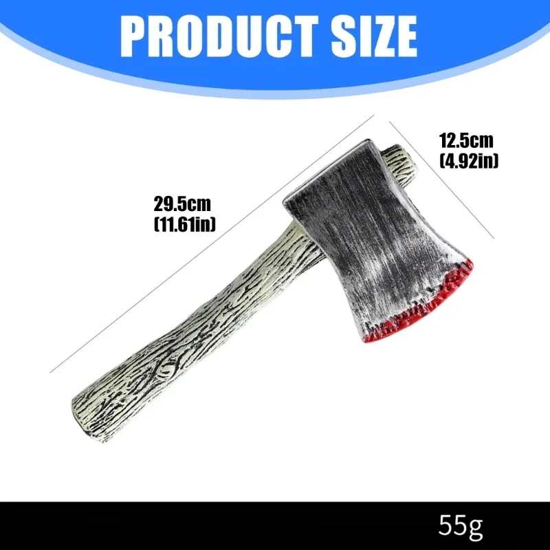 아이들은 할로윈 의상을위한 놀이 장난감 Adze를 가장합니다. 경량 플라스틱 소품 현실적인 디자인은 상상력과 15UB를 향상시킵니다.