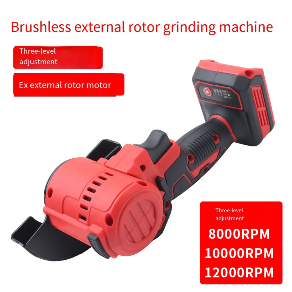 For Precise Angle Cuts Brushless Angle Grinder Grind External Rotor Motor Quick Release Guard Vacuum Compatible
