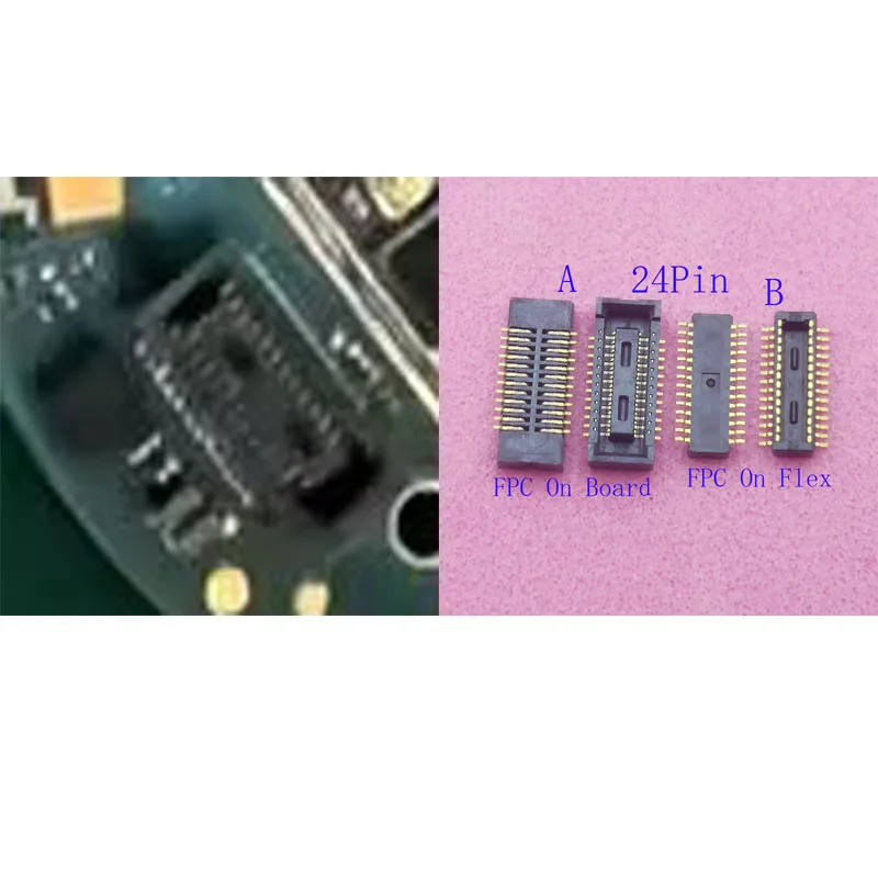 1-10Pcs Touch FPC Connector Flex Cable Lcd Display Screen Plug Jack Board For Garmin Forerunner 935 935XT 945 245 645 645M 24Pin