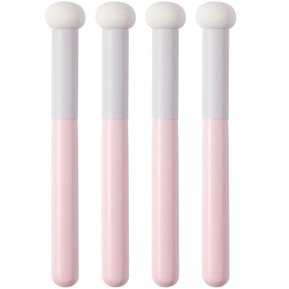 

4Pcs Latex Foundation Makeup Sponges Face Beauty Sponge Travel Pink Comfortable Cushion Makeup Puff Ergonomic Handle