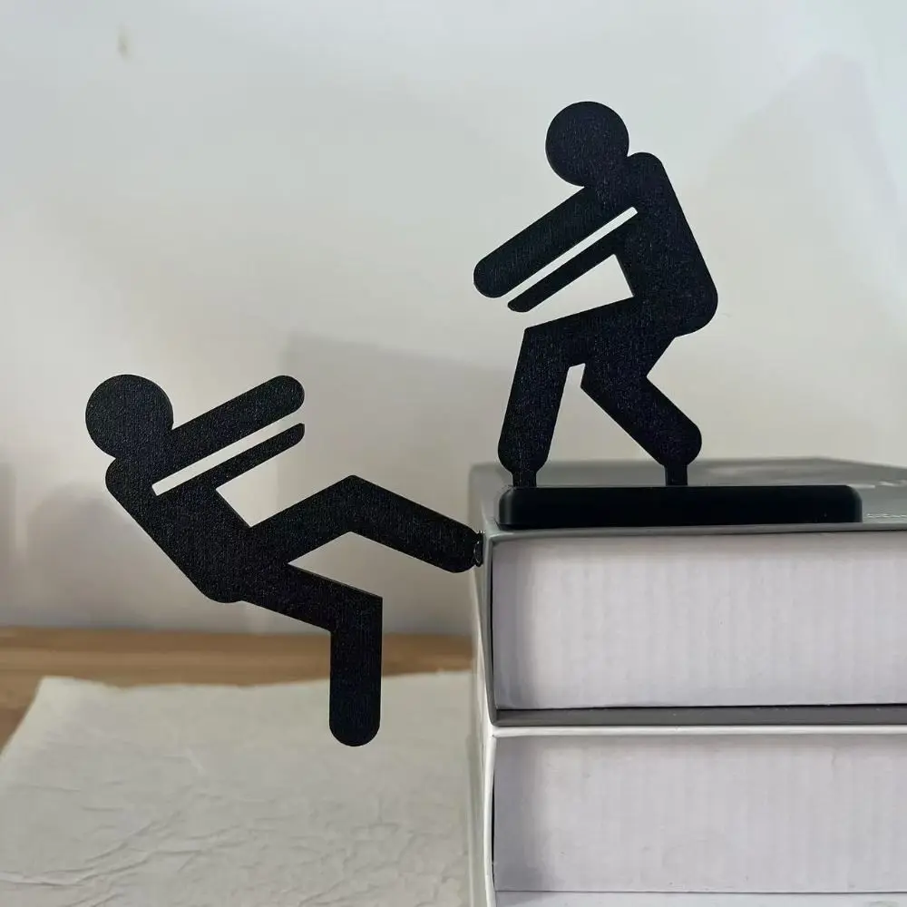 Linie der Erlösung Stehende Figuren 3D-gedruckte Cartoon Stehende Menschen Statue Anime Schwarz Moderne Skulptur Charakter Home Deco