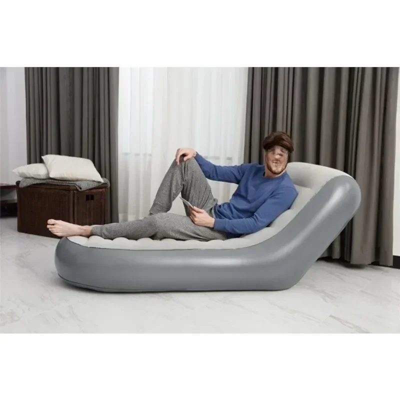 Single backrest sofa Lazy inflatable sofa bed Leisure folding recliner