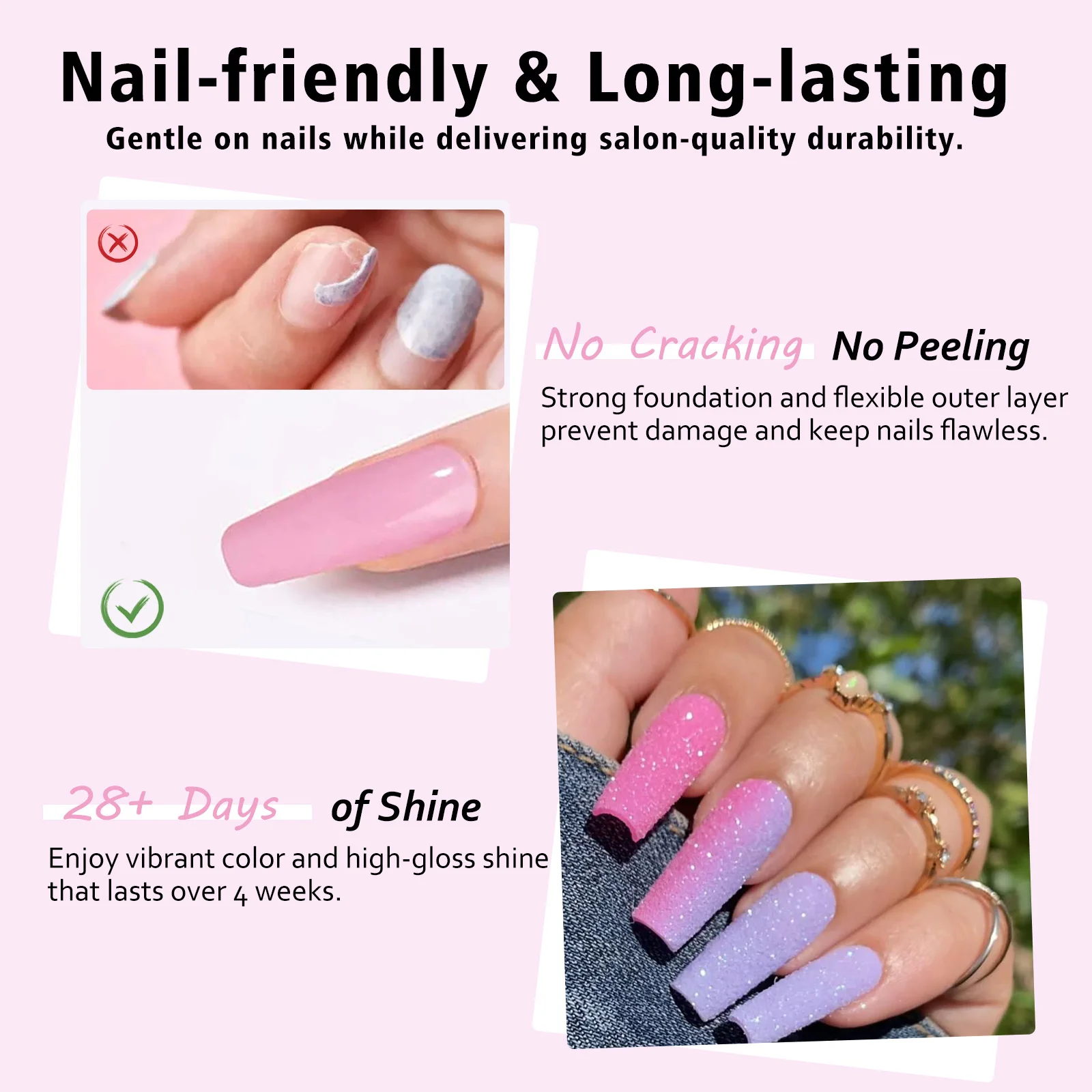 Set di liquidi per sistema di polvere per immersione da 15 ml con base in gel Attivatore superiore Spazzola salvaspazio senza lampada per unghie in polvere naturale asciutto