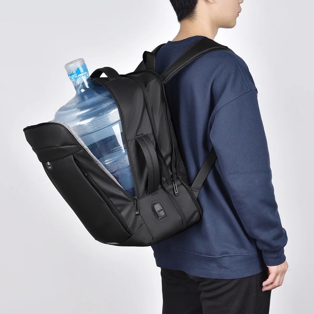 Laptop Bag Multifunctional Business Office Backpack Male College Student Expandable Large Capacity Travel Backpack