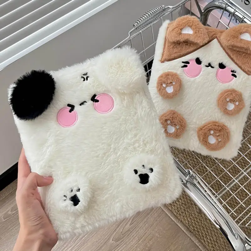 Cute Plush Binder para Photocards, álbum de fotos, Kpop, Idol, Photocards coletar livro, estudante, caderno escolar, papelaria, cão, gato, A6