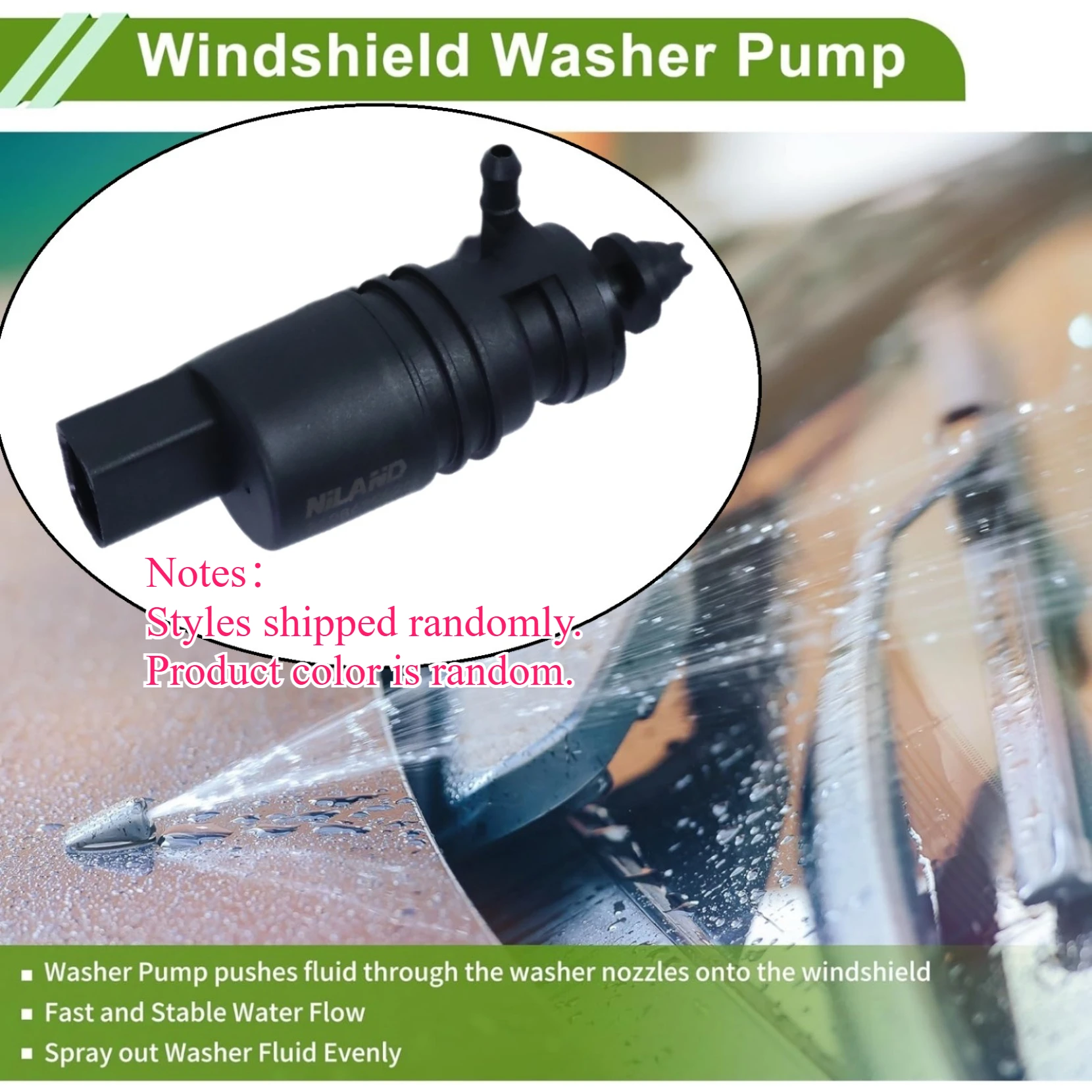 Windshield Washer Pump 2108690821 for Mercedes-Benz W220 W210 W211 C220 CL500 CLS550 E300 G500 ML430 S600 SL550 SLK230 1996-2001
