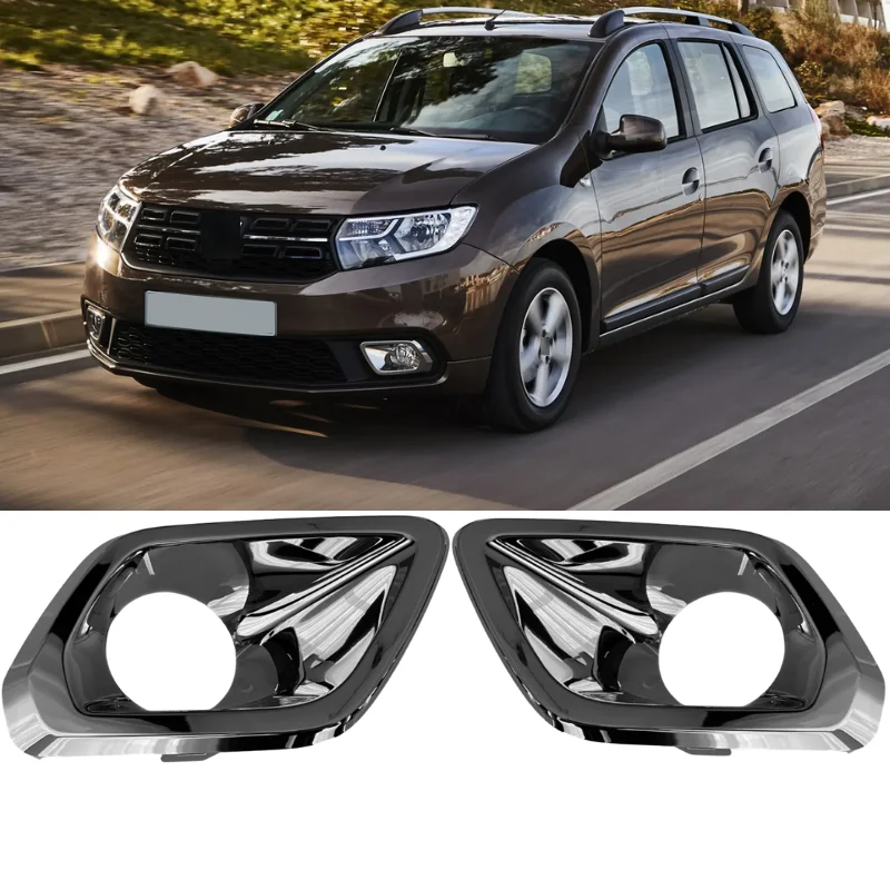 

Left Right Fog Lamp Frame Set ABS Chrome High Quality Ultra Bright 261A30853R-261A20031R for Dacia Logan 2017-2020