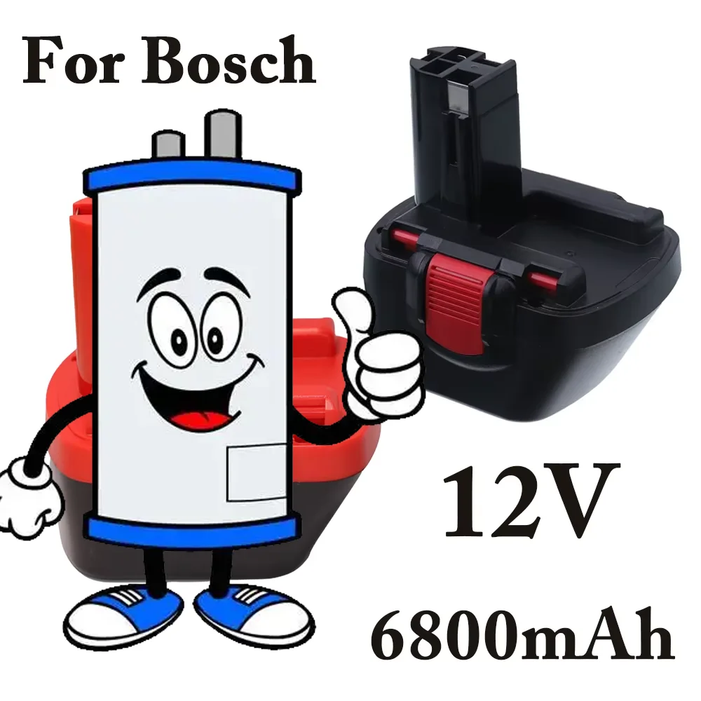 

12V Screwdriver battery for Bosch NI-MH Battery PSR BAT043 BAT045 BAT046 BAT049 2607335273 2607335274 battery 6.8Ah