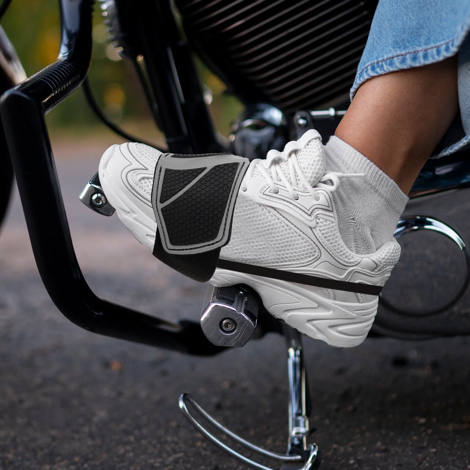 

Motorcycle Shifter Pad Durable Rubber Gear Shift Cover Shoe Protector For Motorbike Riding Smooth Shifting Performance