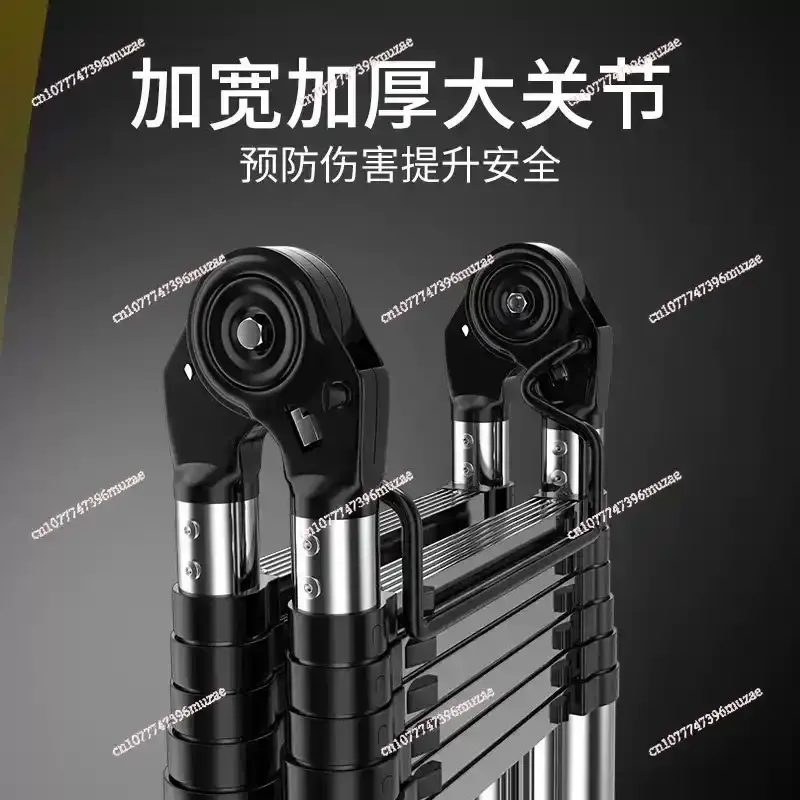 Lifting engineering ladder Portable household herringbone ladder Multifunctional stainless steel folding ladder