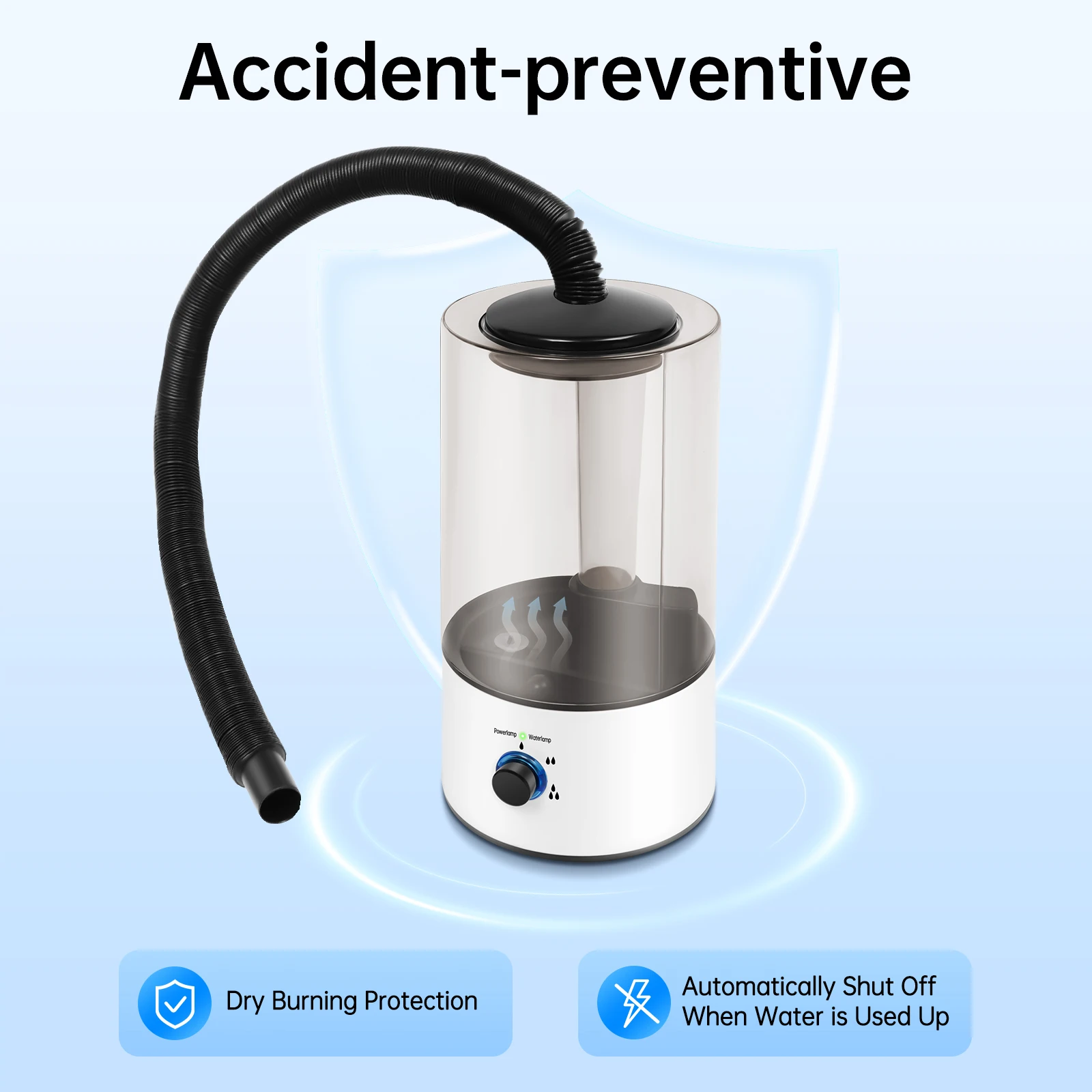 

Pet Humidifier,Reptile Terrariums Fogger,Vivarium Mister 3 Spray Levels Quiet Running Adjustable Hose US Standard for Reptiles