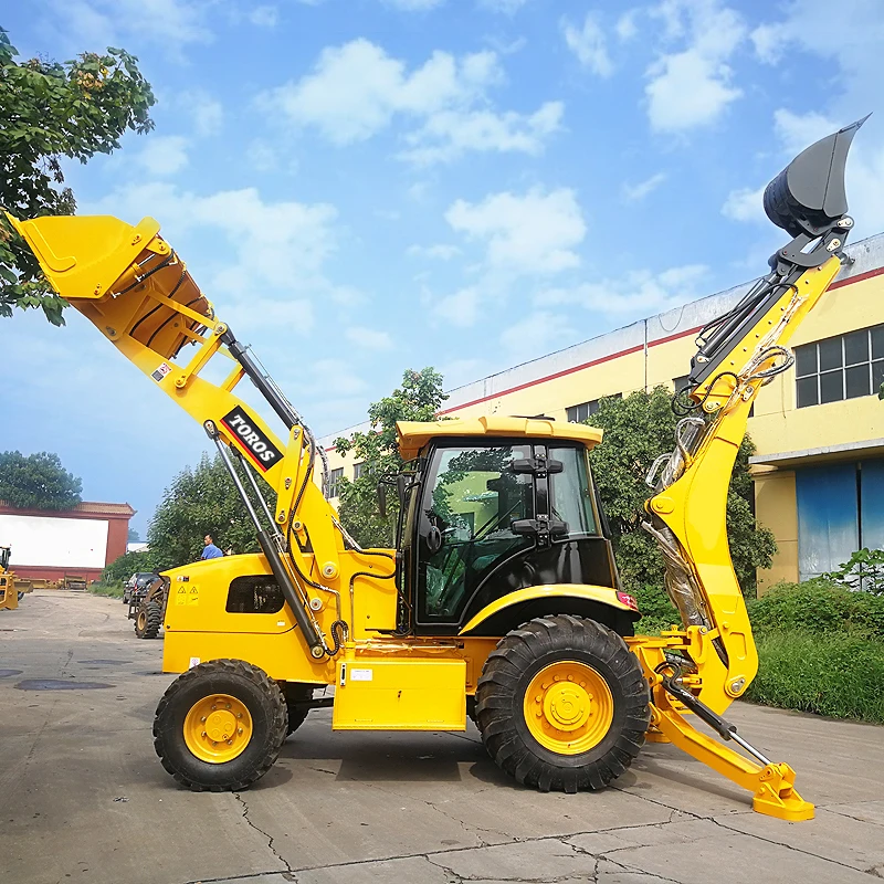 China Factory Backhoe Capacity 0.3cbm Backhoe Loader Bucket Capacity 1cbm Mini Backhoe Loader