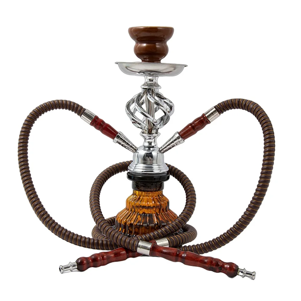 Glass Complete Shisha Hookah Set with Ceramic Bowl Tongs Hookah Hose Shisha Nargile Sheesha Narguile Chicha Water Pipe Hookah