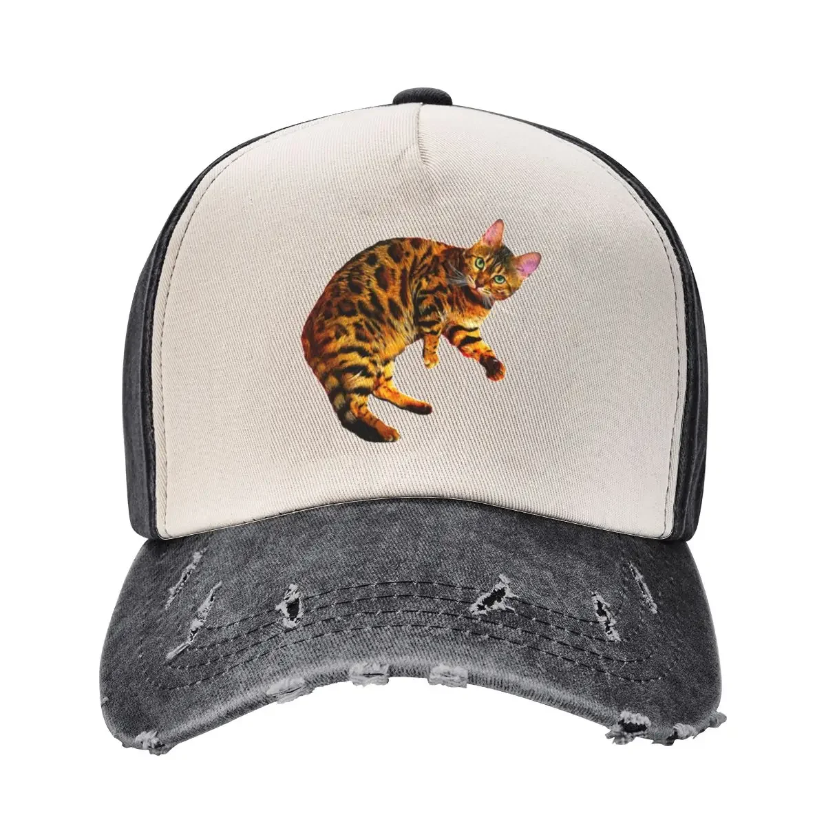 Bengal Cat Kitten Baseball Cap Luxury Hat Big Size Hat Women's Hats For The Sun Men's