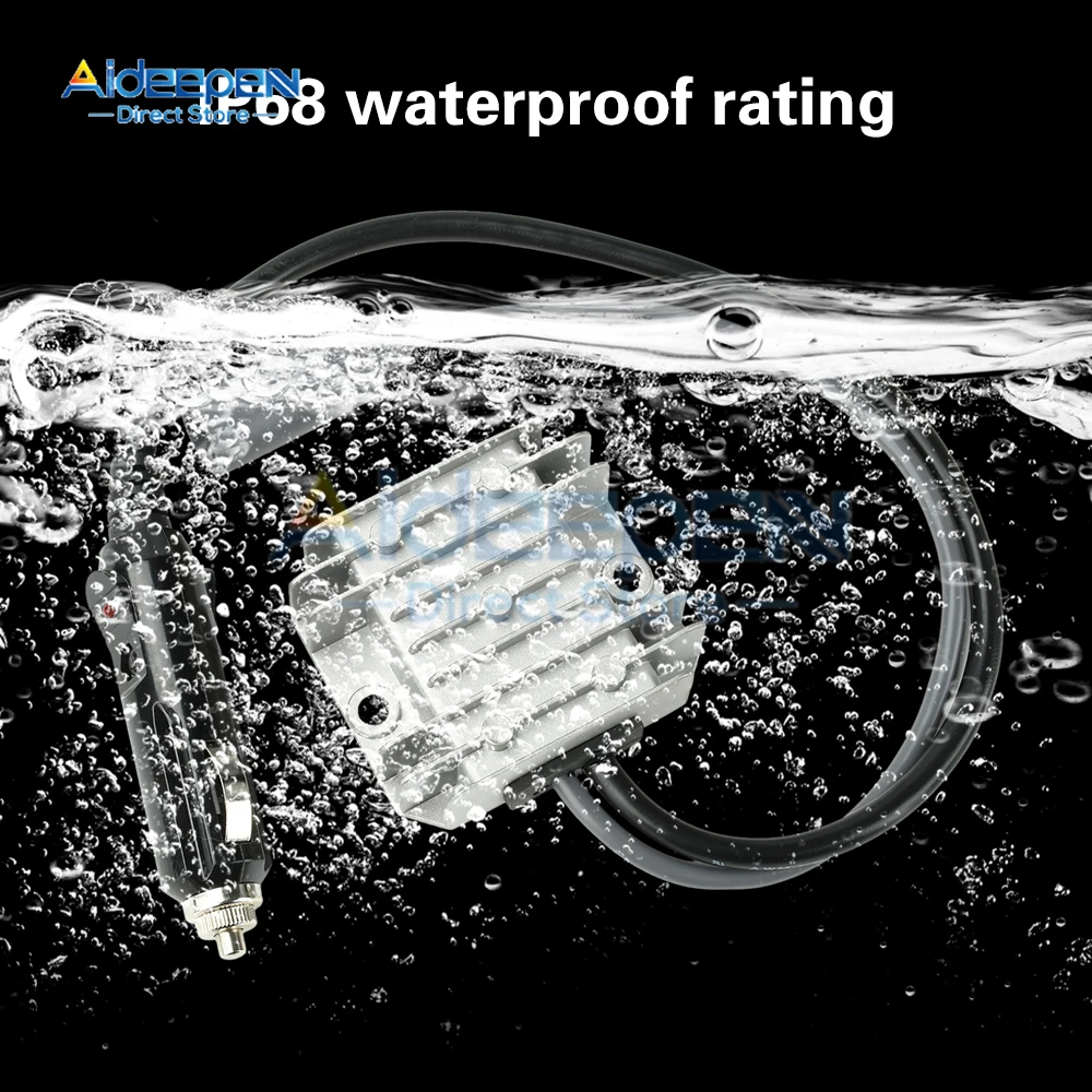 

IP68 Waterproof DC Boost Converter DC 9-28V to 30V 3.5A 60W Step Up Module With Cigarette Lighter for Motorhome Monitor Ships