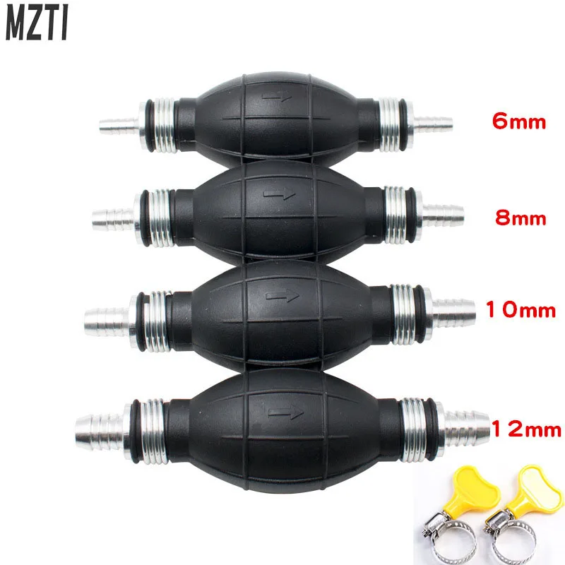 Резиновый односторонний ручной масляный насос NBR, обратный клапан, ручной топливный насос для мотоцикла, автомобиля, морской подвесной 6/8/10/12 мм