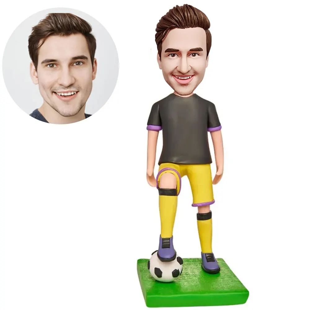 

Custom Bobbleheads Figurine Customized Doll - Running Soccer Sports Handmade Gifts for Boyfriend