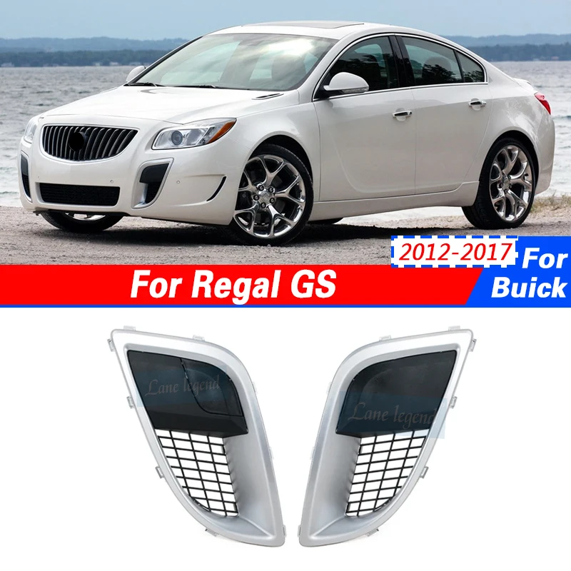 Front Bumper Fog Light Lamp Trim Cover Frame Grille Foglamp Lid Bezel Hood For Buick Regal GS 2012-2017